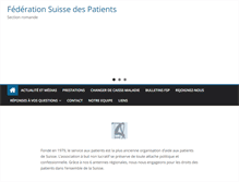 Tablet Screenshot of federationdespatients.ch